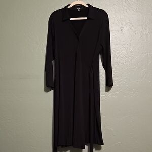 Elegant Black Long Sleeve Dress